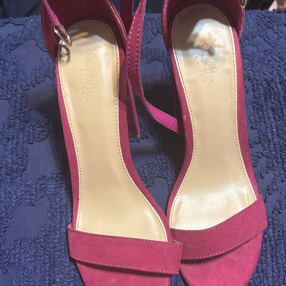 Charlotte Russe Women's Burgundy Heels